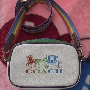 Coach mini pride belt bag convertible to crossbody